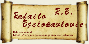 Rafailo Bjelopavlović vizit kartica